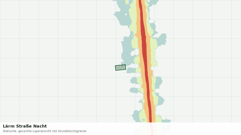 Statische Kartenansicht: Lärm Straße Nacht