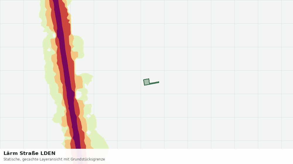 Statische Kartenansicht: Lärm Straße LDEN