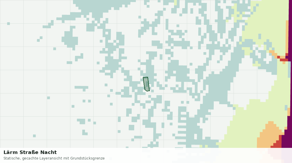 Statische Kartenansicht: Lärm Straße Nacht