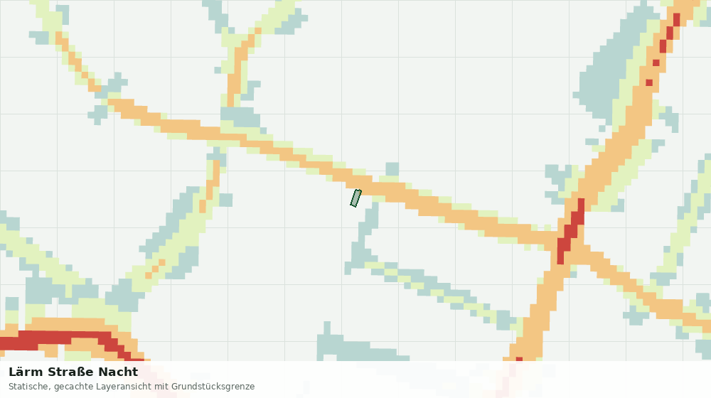 Statische Kartenansicht: Lärm Straße Nacht
