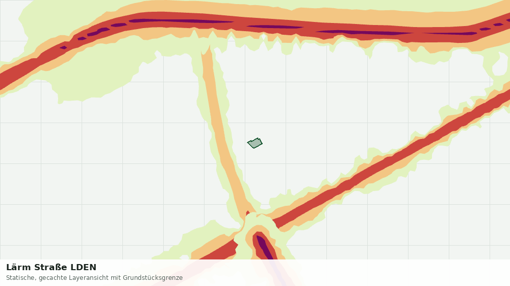 Statische Kartenansicht: Lärm Straße LDEN