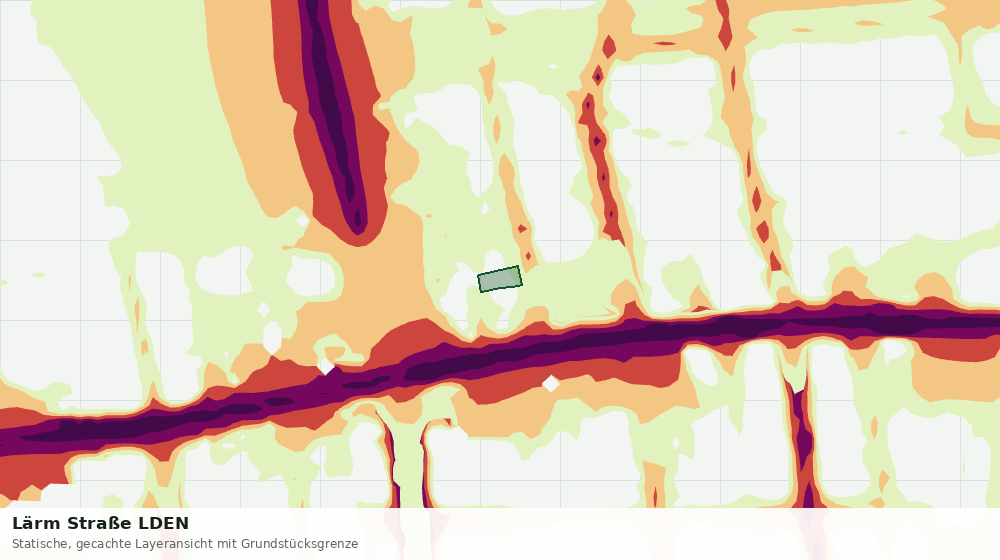 Statische Kartenansicht: Lärm Straße LDEN