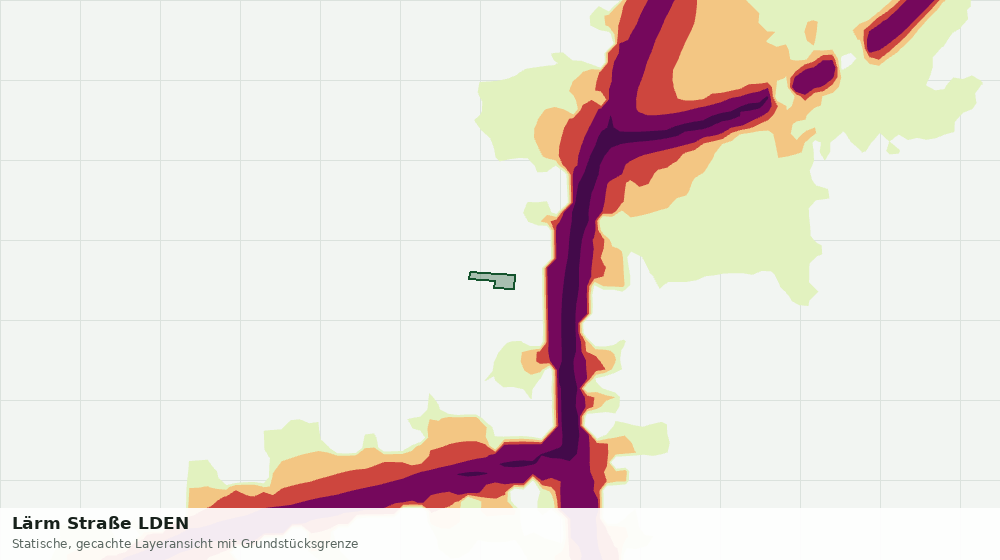 Statische Kartenansicht: Lärm Straße LDEN