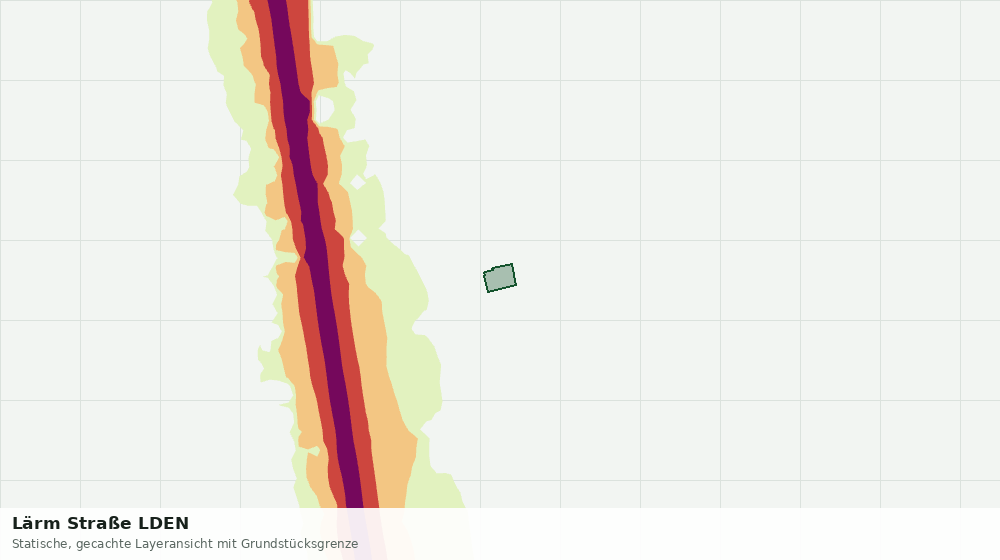 Statische Kartenansicht: Lärm Straße LDEN
