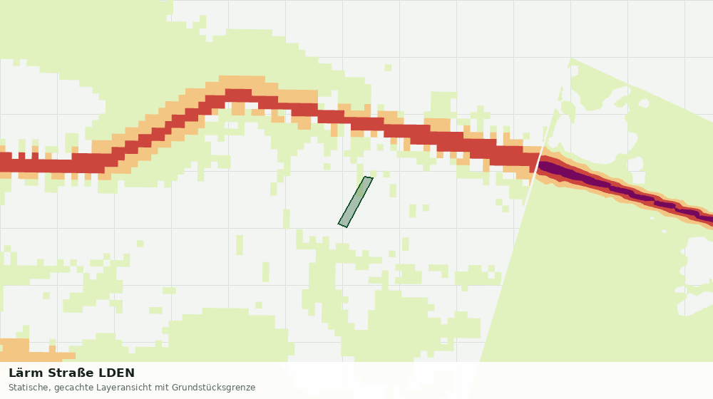 Statische Kartenansicht: Lärm Straße LDEN