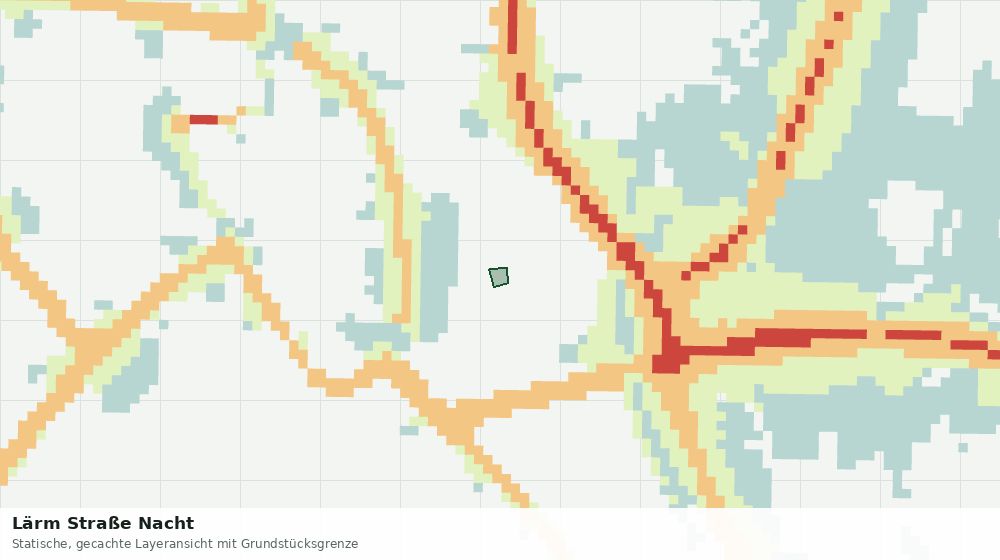 Statische Kartenansicht: Lärm Straße Nacht