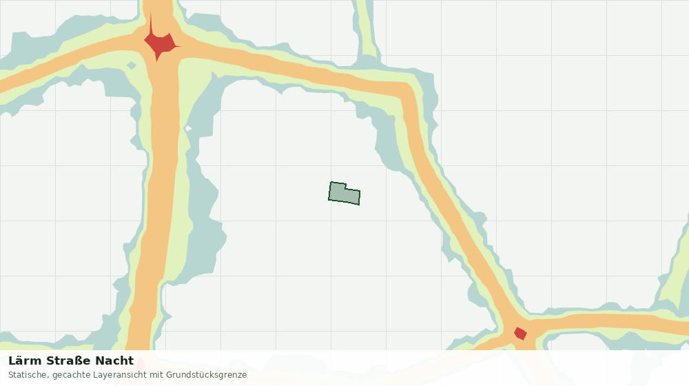 Statische Kartenansicht: Lärm Straße Nacht