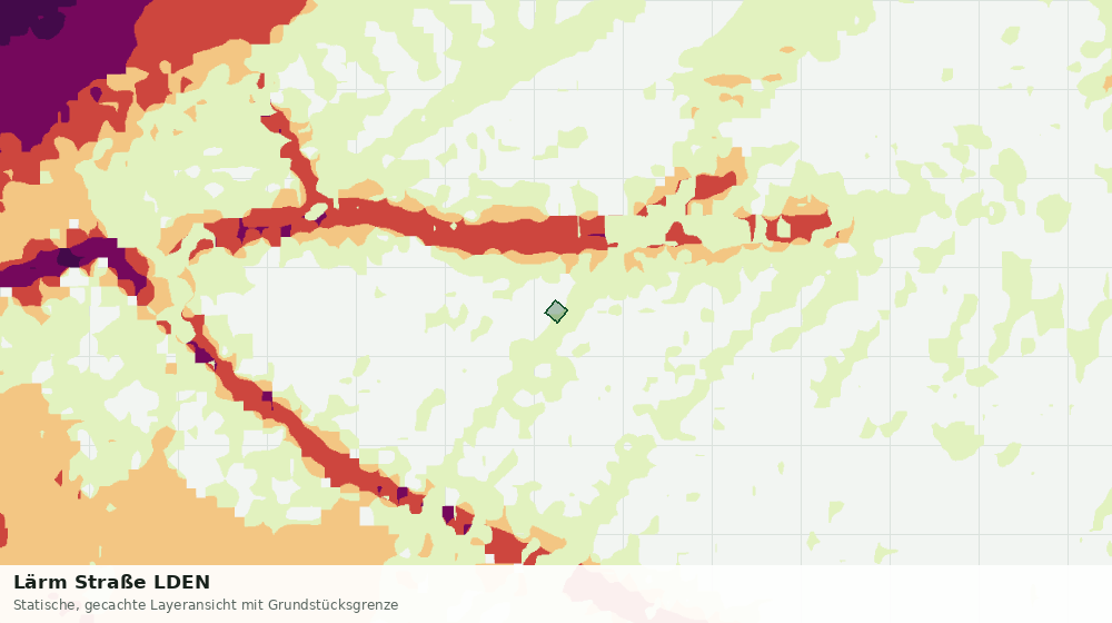 Statische Kartenansicht: Lärm Straße LDEN