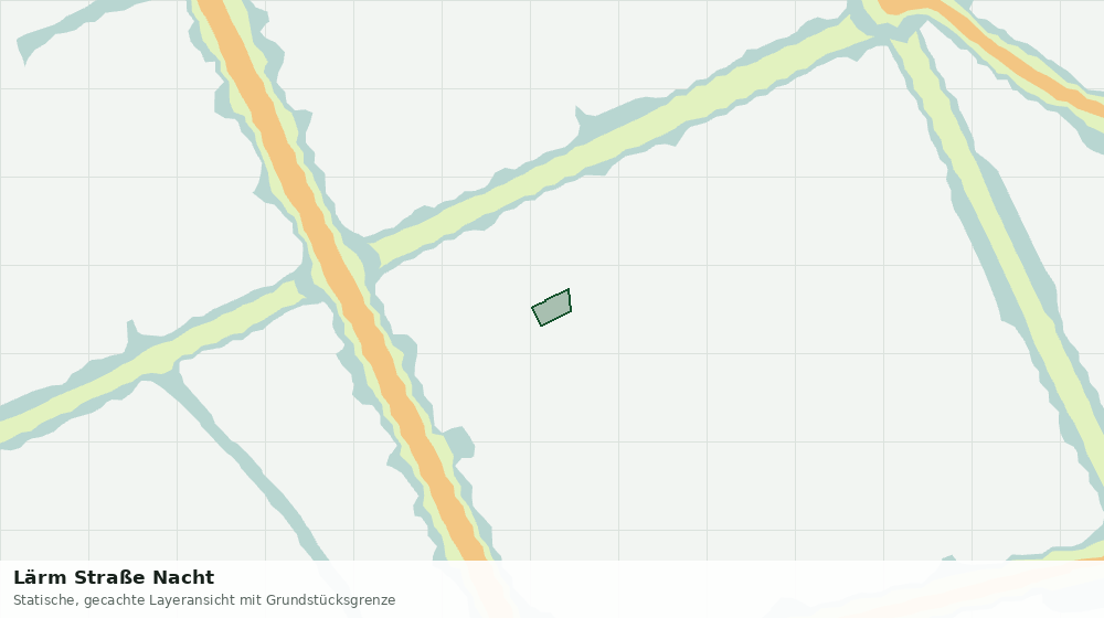Statische Kartenansicht: Lärm Straße Nacht
