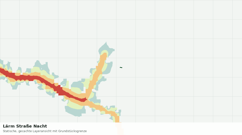 Statische Kartenansicht: Lärm Straße Nacht