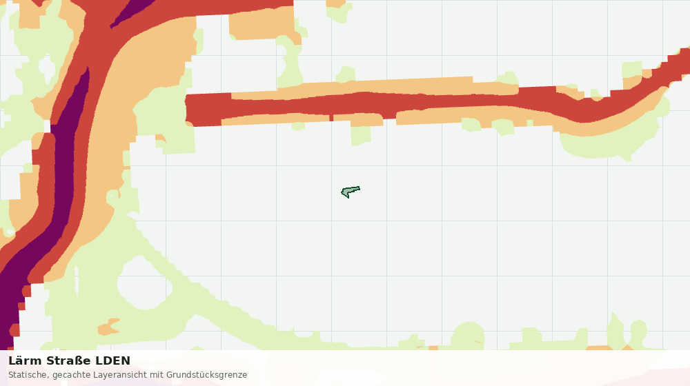 Statische Kartenansicht: Lärm Straße LDEN