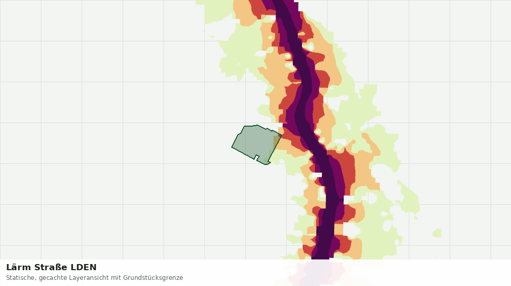 Statische Kartenansicht: Lärm Straße LDEN