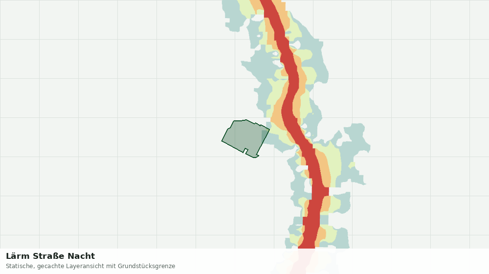Statische Kartenansicht: Lärm Straße Nacht