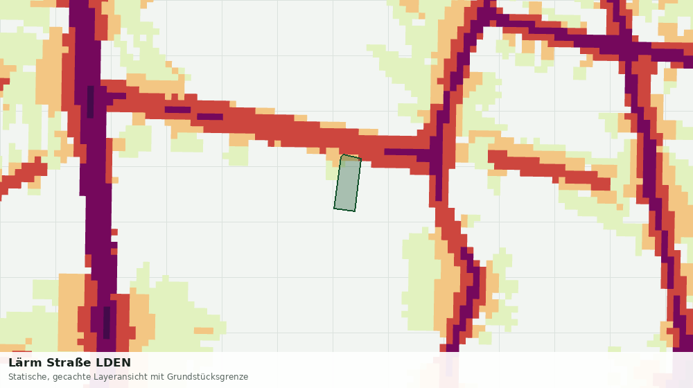 Statische Kartenansicht: Lärm Straße LDEN