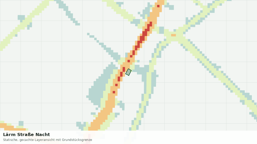 Statische Kartenansicht: Lärm Straße Nacht