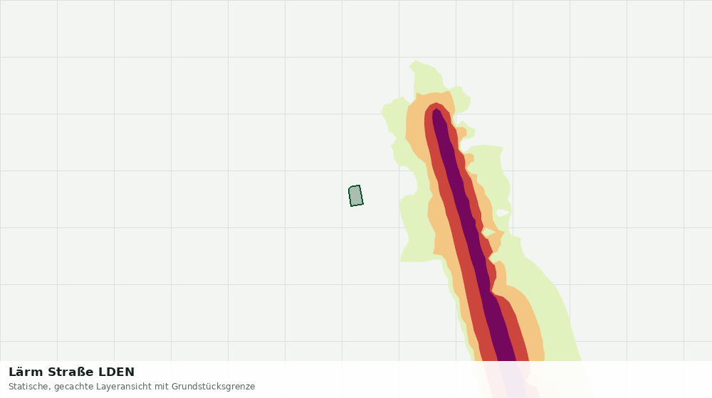 Statische Kartenansicht: Lärm Straße LDEN