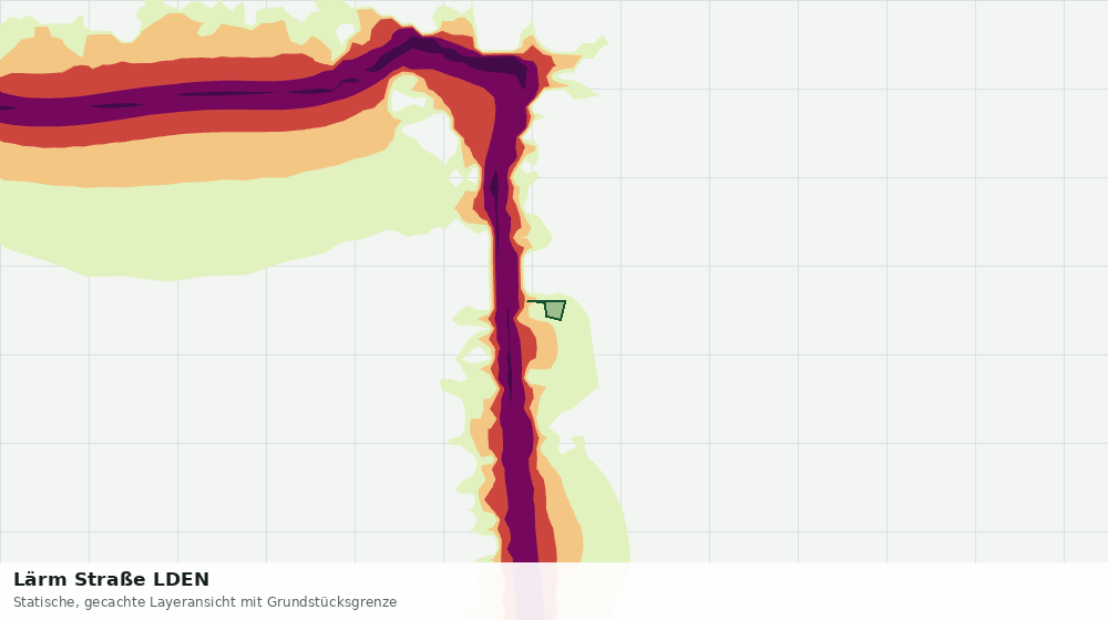 Statische Kartenansicht: Lärm Straße LDEN
