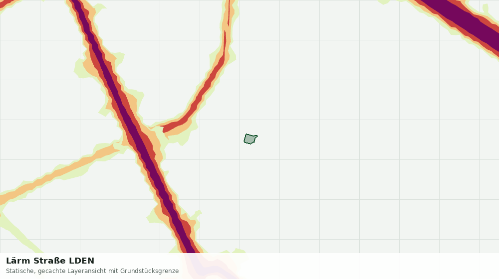 Statische Kartenansicht: Lärm Straße LDEN