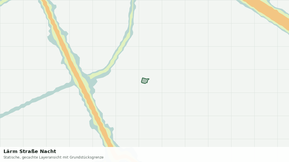 Statische Kartenansicht: Lärm Straße Nacht