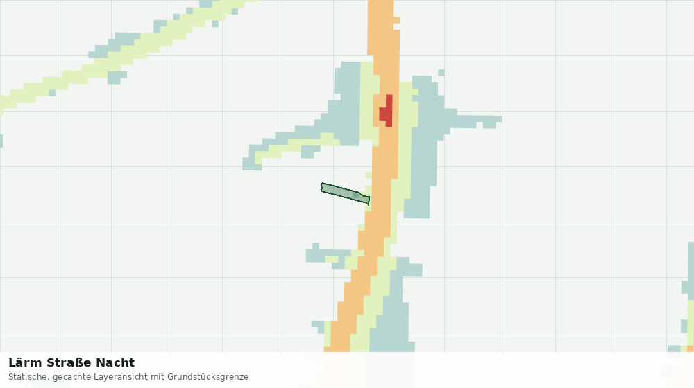 Statische Kartenansicht: Lärm Straße Nacht