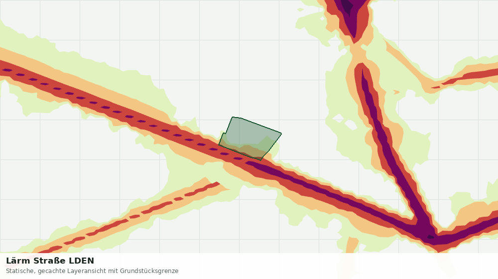 Statische Kartenansicht: Lärm Straße LDEN