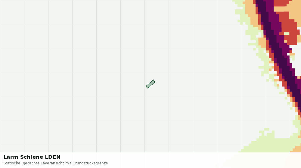 Statische Kartenansicht: Lärm Schiene LDEN