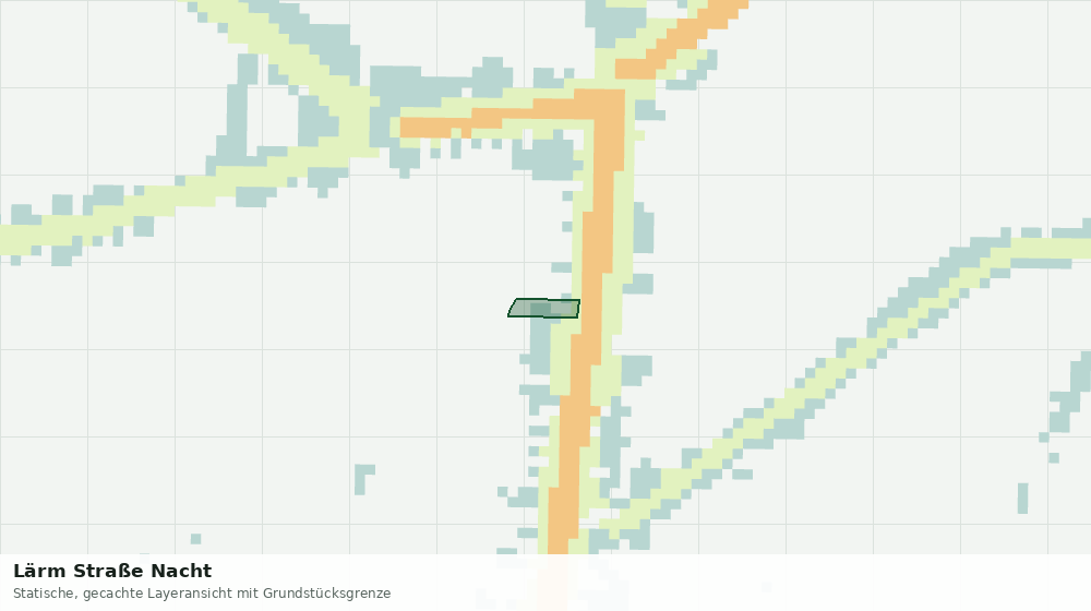 Statische Kartenansicht: Lärm Straße Nacht