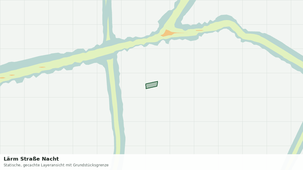 Statische Kartenansicht: Lärm Straße Nacht