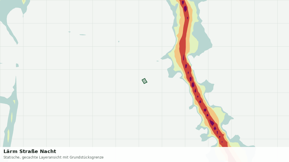 Statische Kartenansicht: Lärm Straße Nacht