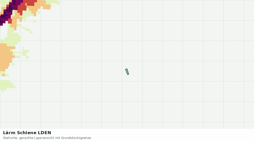 Statische Kartenansicht: Lärm Schiene LDEN