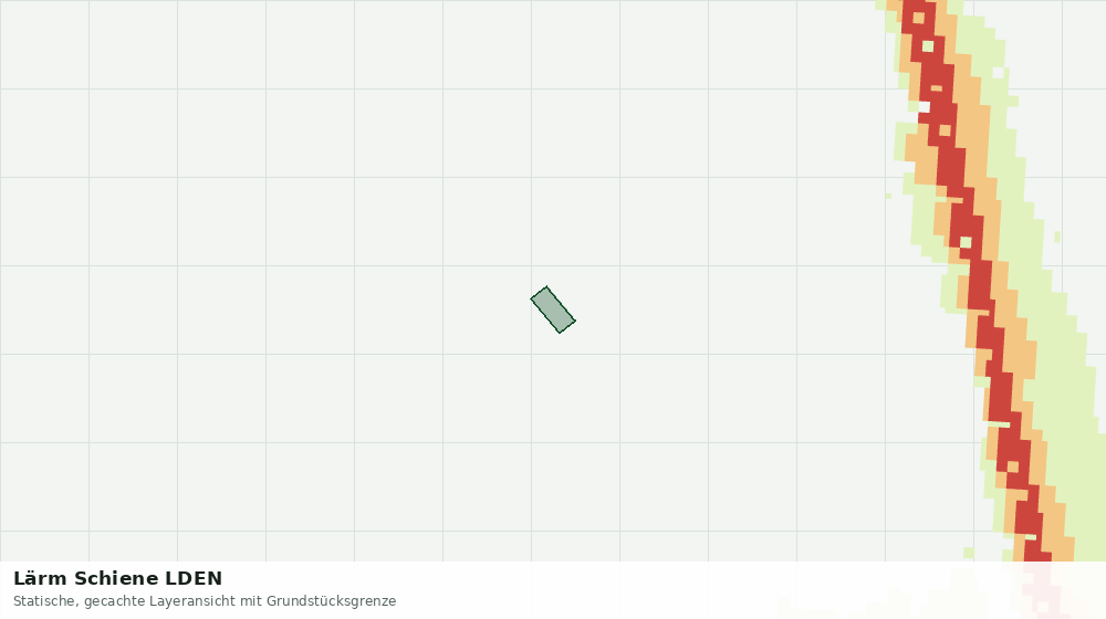 Statische Kartenansicht: Lärm Schiene LDEN