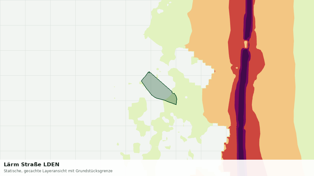 Statische Kartenansicht: Lärm Straße LDEN