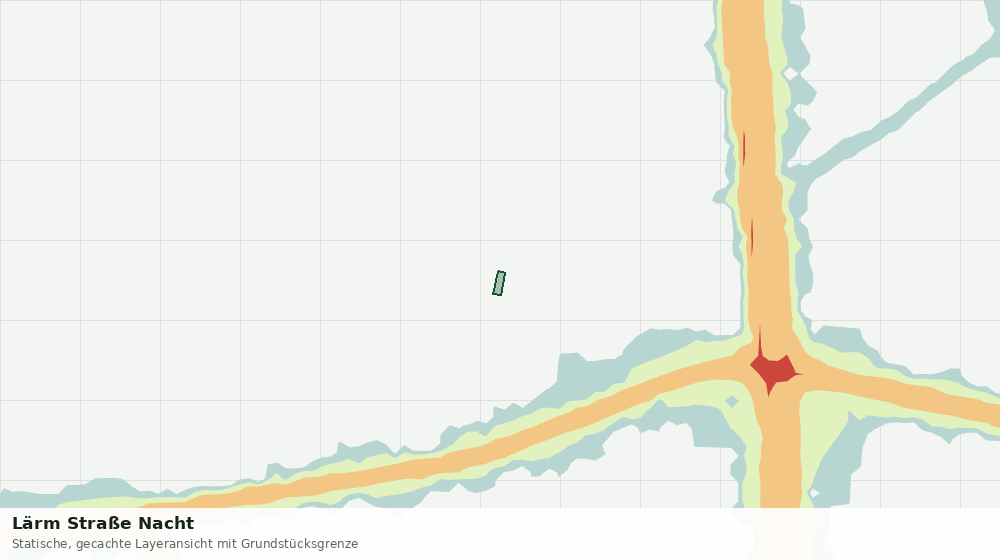 Statische Kartenansicht: Lärm Straße Nacht