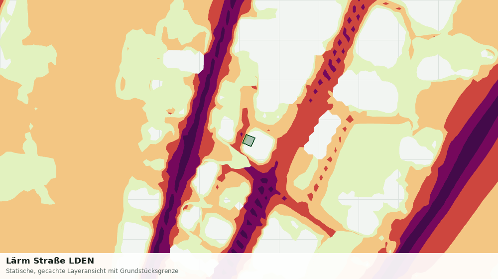 Statische Kartenansicht: Lärm Straße LDEN