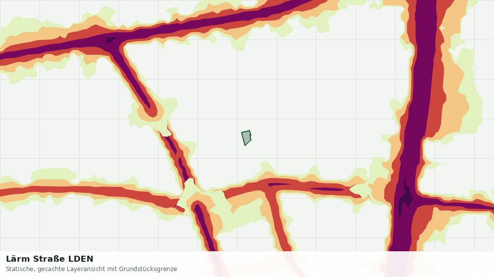 Statische Kartenansicht: Lärm Straße LDEN