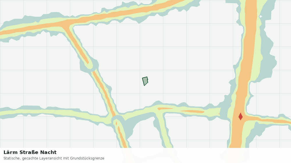 Statische Kartenansicht: Lärm Straße Nacht