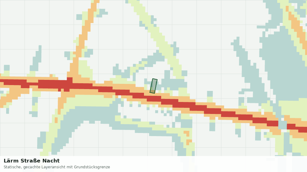 Statische Kartenansicht: Lärm Straße Nacht