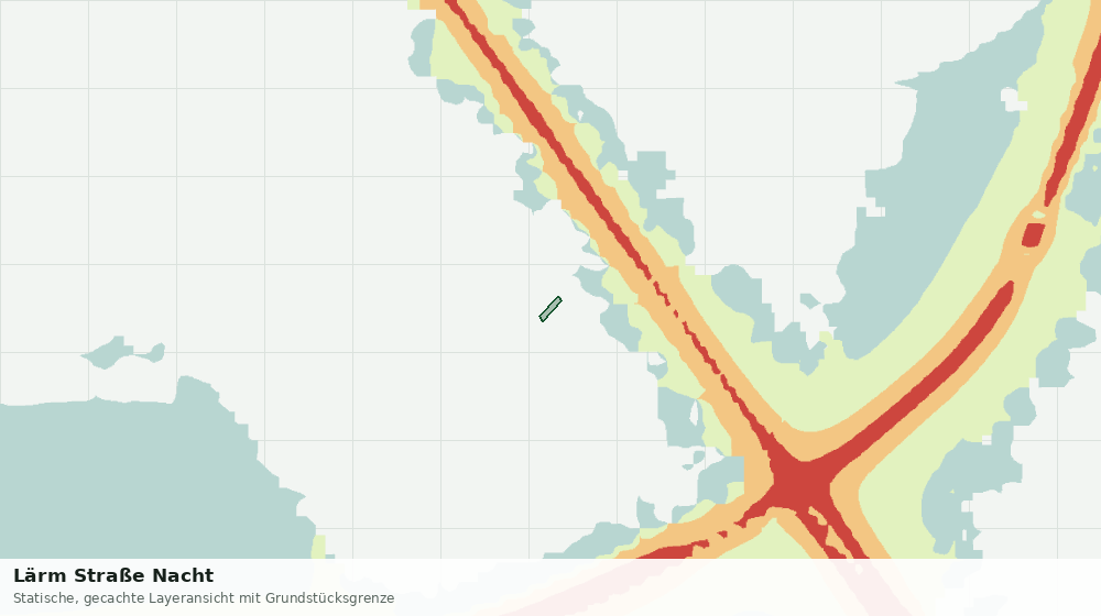 Statische Kartenansicht: Lärm Straße Nacht