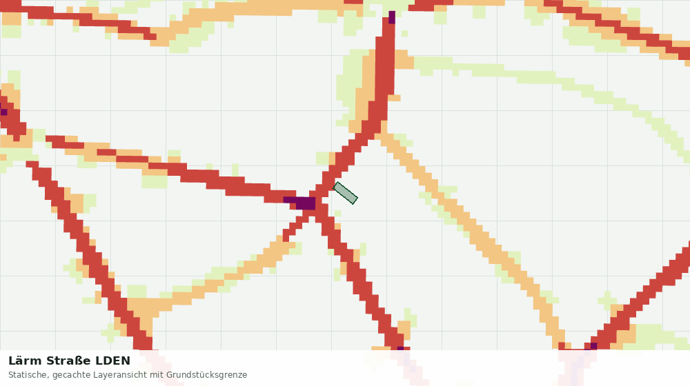 Statische Kartenansicht: Lärm Straße LDEN