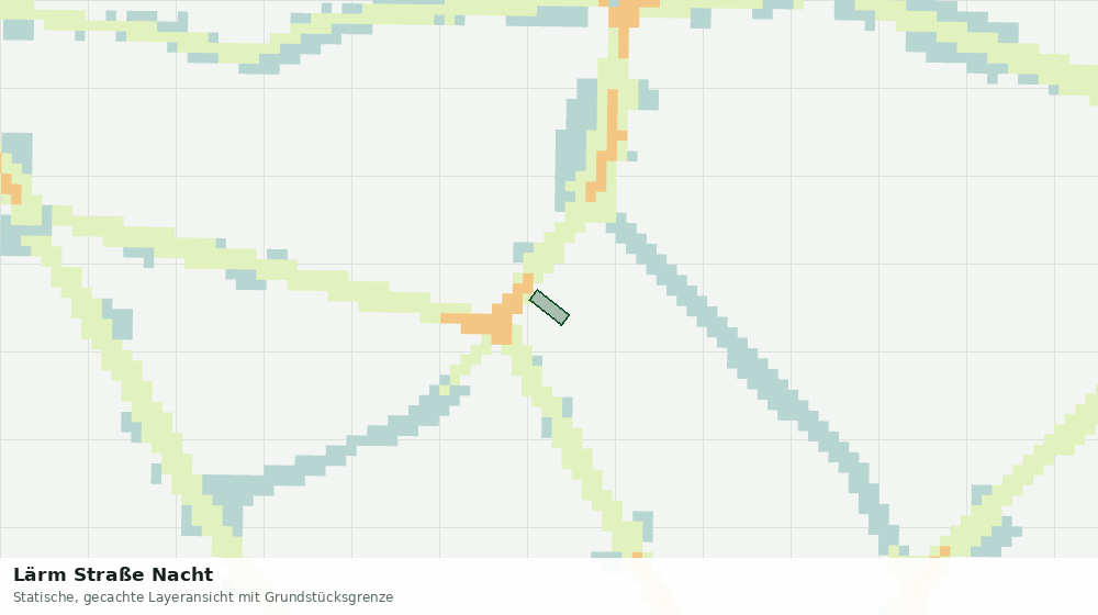 Statische Kartenansicht: Lärm Straße Nacht