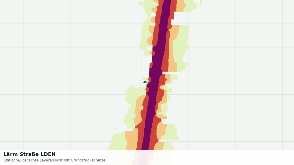 Statische Kartenansicht: Lärm Straße LDEN