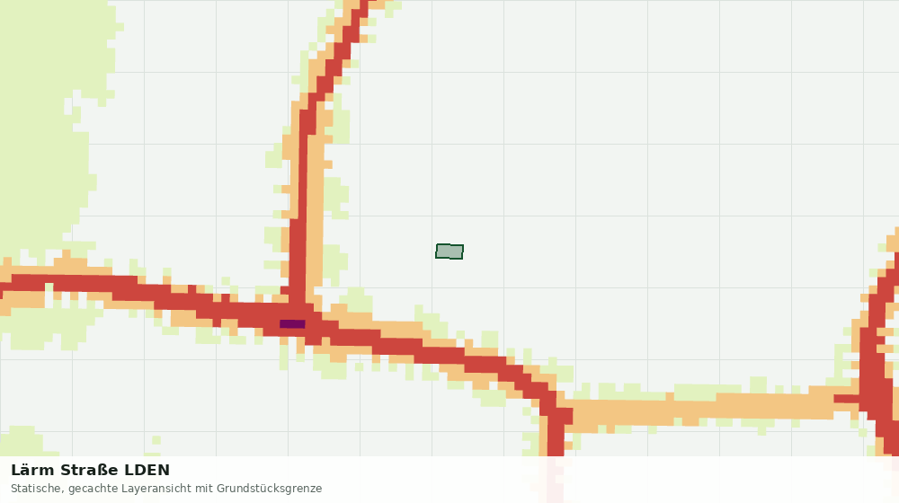 Statische Kartenansicht: Lärm Straße LDEN