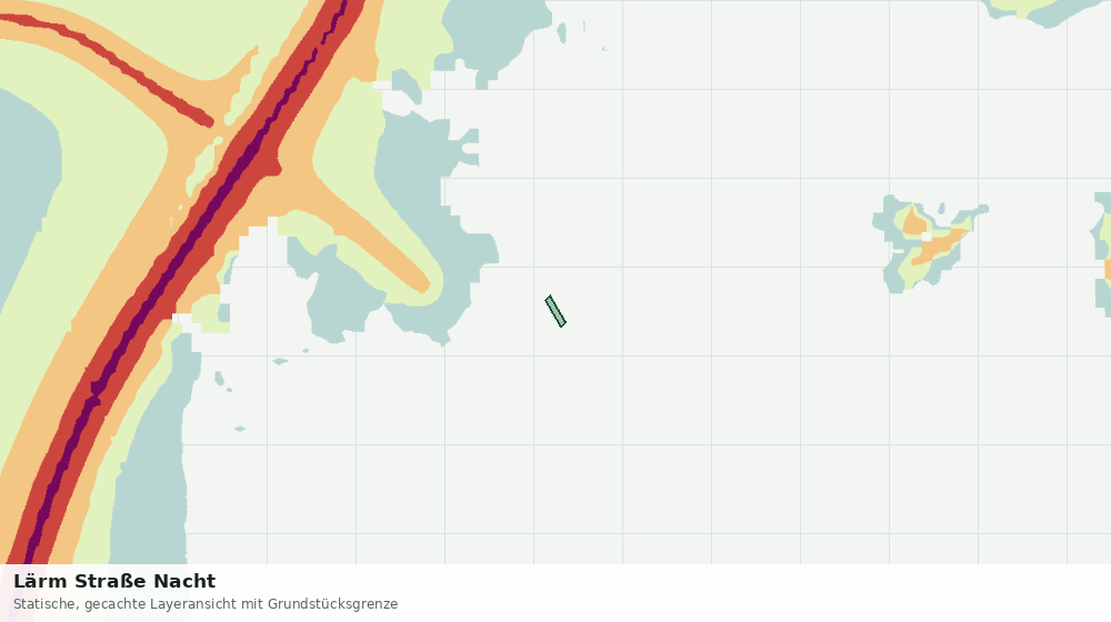 Statische Kartenansicht: Lärm Straße Nacht