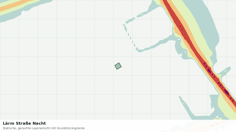 Statische Kartenansicht: Lärm Straße Nacht