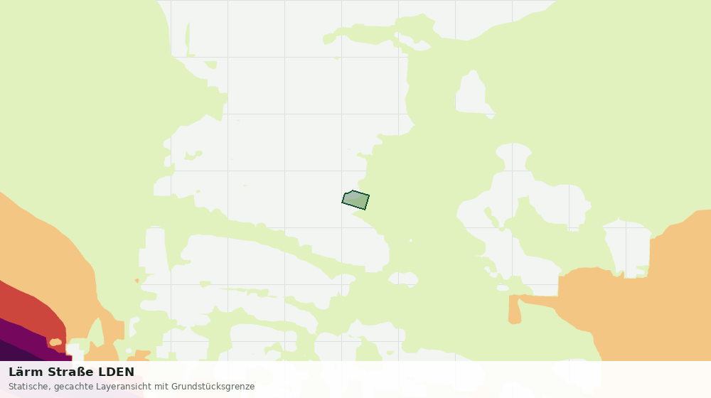 Statische Kartenansicht: Lärm Straße LDEN