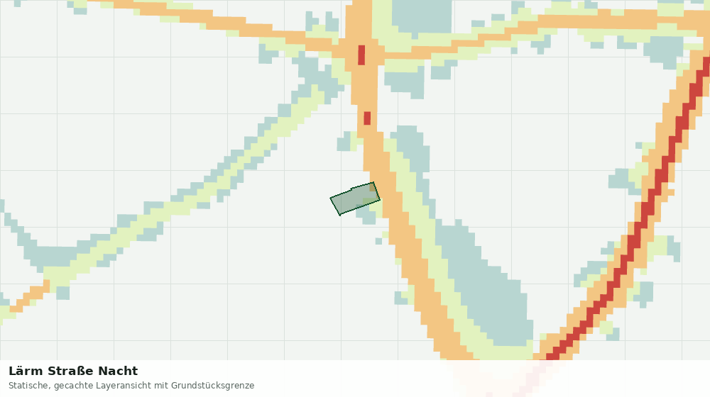Statische Kartenansicht: Lärm Straße Nacht