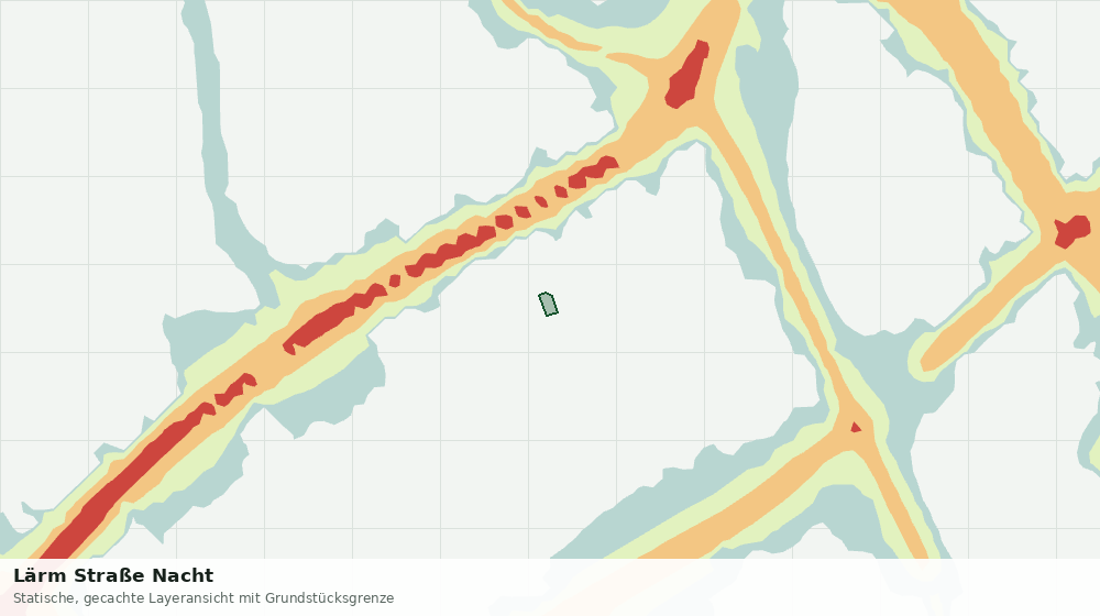 Statische Kartenansicht: Lärm Straße Nacht