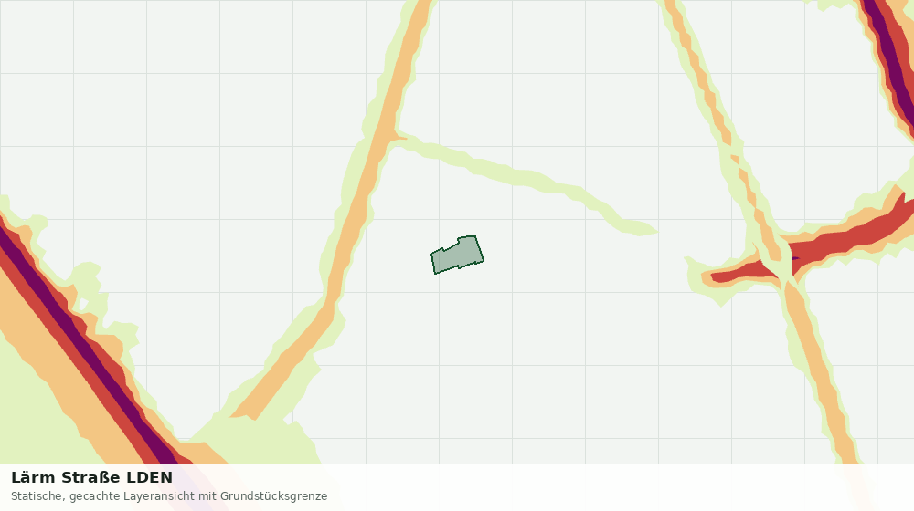 Statische Kartenansicht: Lärm Straße LDEN