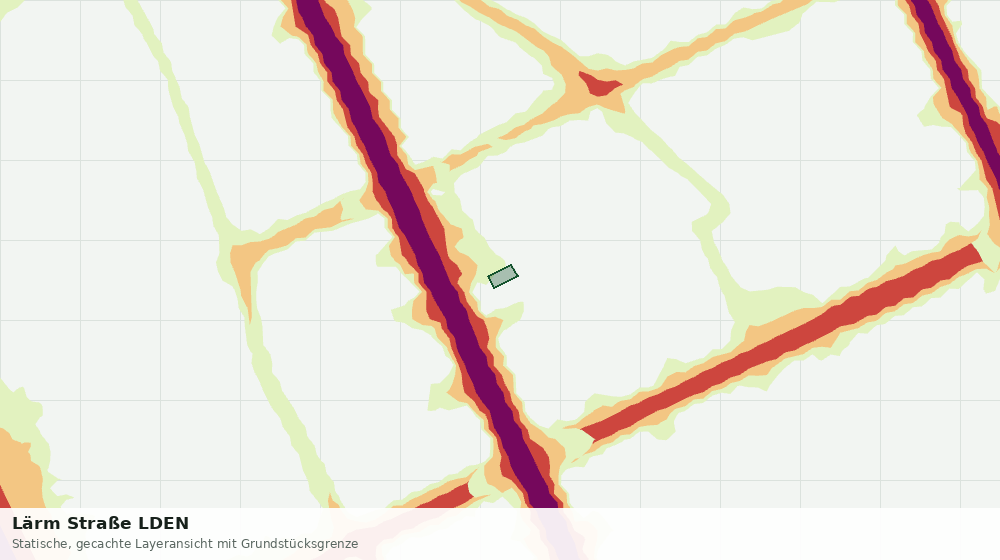 Statische Kartenansicht: Lärm Straße LDEN