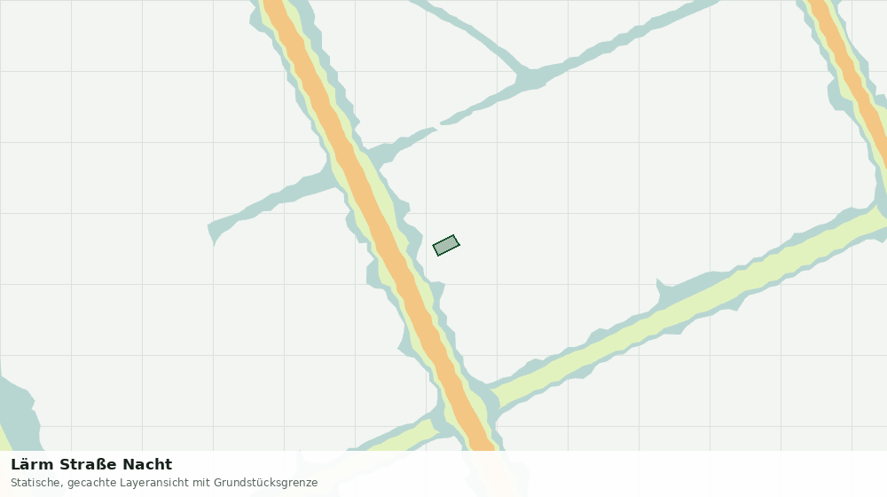Statische Kartenansicht: Lärm Straße Nacht
